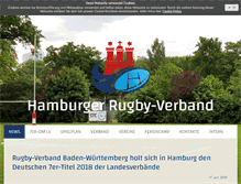 Tablet Screenshot of hamburg-rugby.de